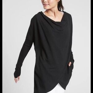 Athleta Black Cowl Neck Sweater